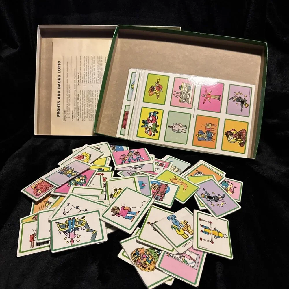 Vintage 1977 Milton Bradley Fronts and Backs Lotto Experiences With Perception